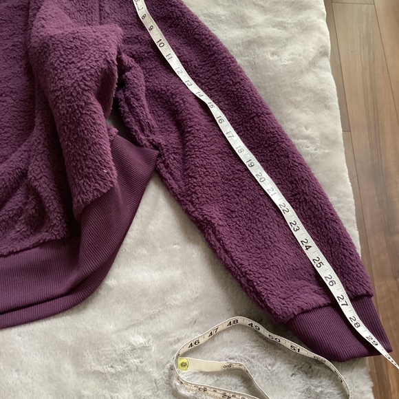 NWOT North Face fleece sweatshirt XL Plum - Picture 6 of 6